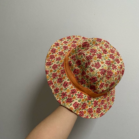 Gymboree Girls Floral Straw Hat - Picture 2 of 3